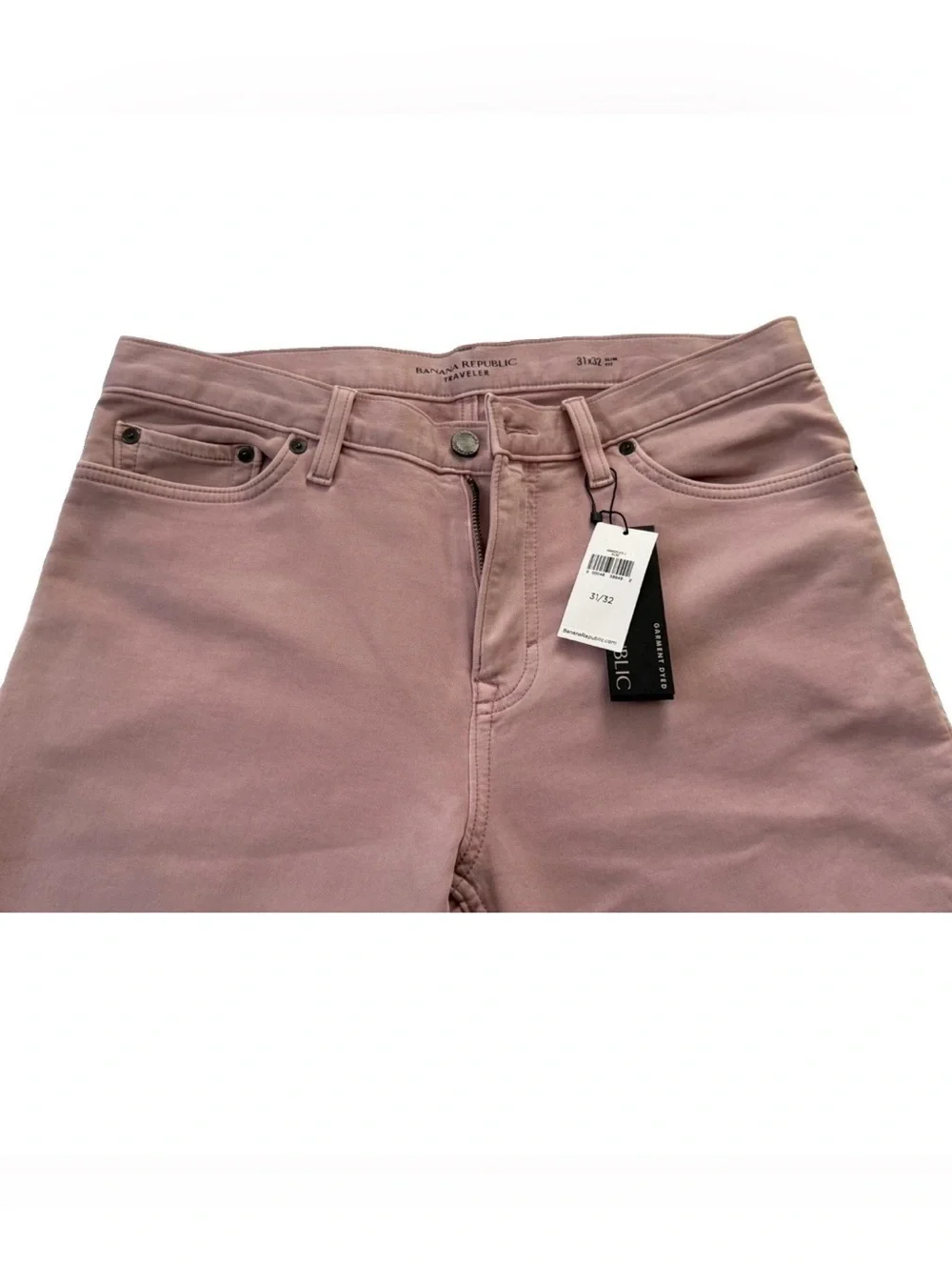 Men Banana Republic Skinny Traveler Pants Pink 31Wx32L
